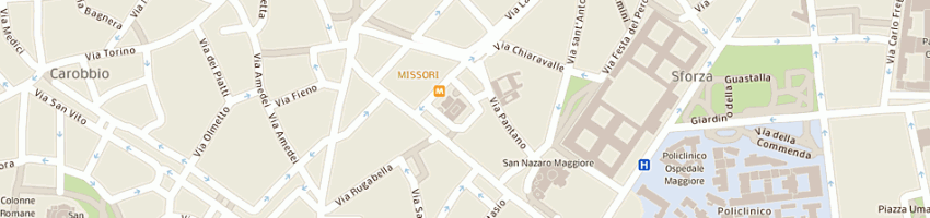 Mappa della impresa latin tour (srl) a MILANO