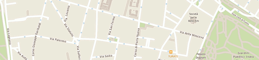 Mappa della impresa studio ferrari sas di ferrarianna ferrari lisa e c a MILANO