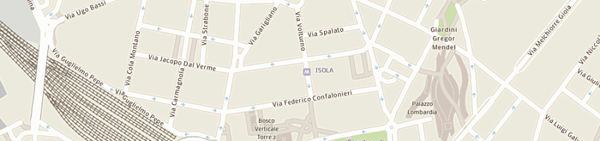 Mappa della impresa le assicurazioni sas di grassi g e c a MILANO