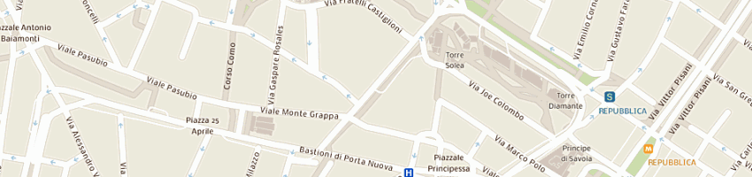 Mappa della impresa flair academy srl a MILANO
