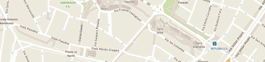 Mappa della impresa guardia di finanza comando 3a legione e 1a compagnia caserma cinque a MILANO