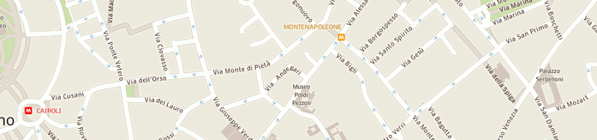 Mappa della impresa formenti mauri giuseppe a MILANO