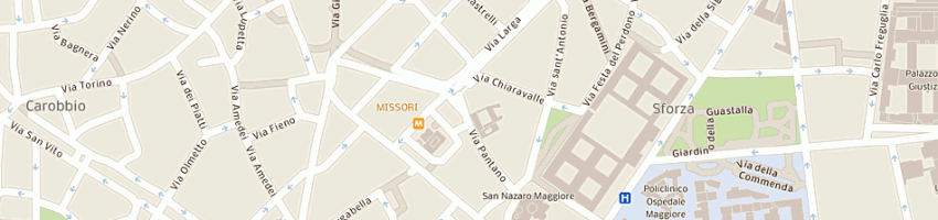 Mappa della impresa acm dental services srl a MILANO