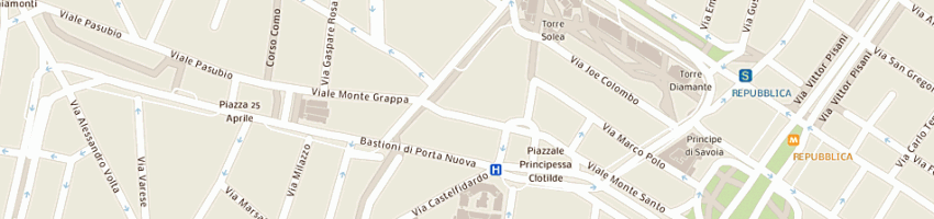 Mappa della impresa il piccolo principe sas di aceti marco e c a MILANO