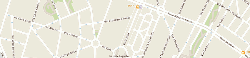 Mappa della impresa laveneziana domenico a MILANO