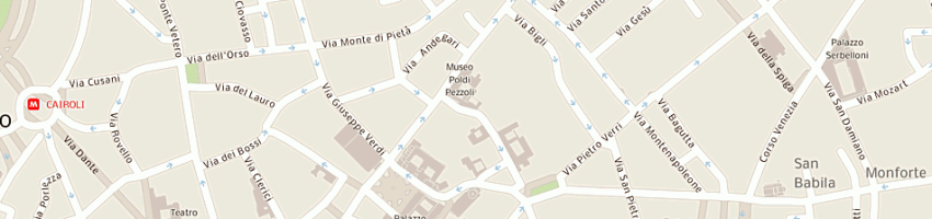 Mappa della impresa lagori a MILANO