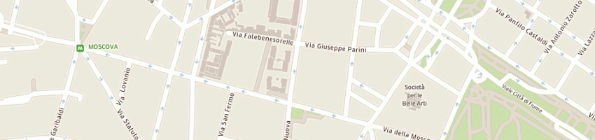 Mappa della impresa falupa srl a MILANO