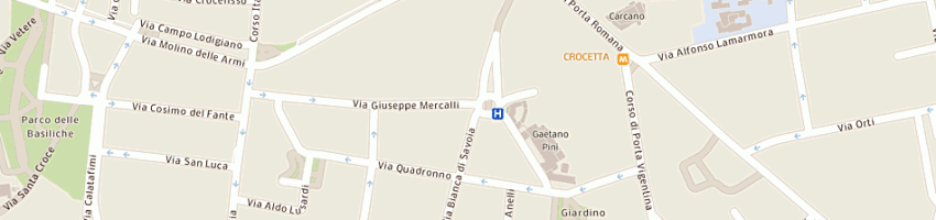 Mappa della impresa barbetta edgardo a MILANO