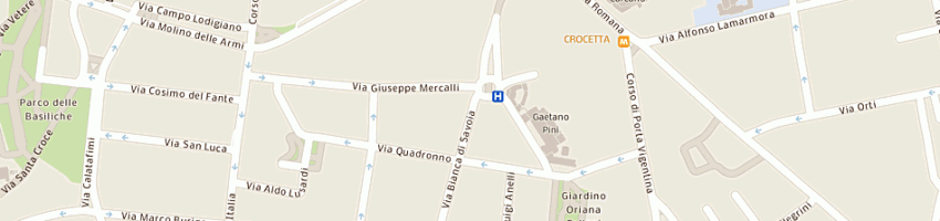 Mappa della impresa setti carraro giovanni maria a MILANO