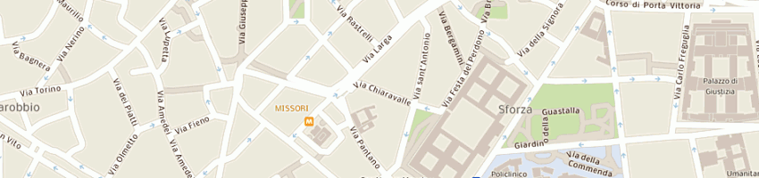Mappa della impresa progresso sociale a MILANO