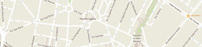 Mappa della impresa ometto silvano a MILANO