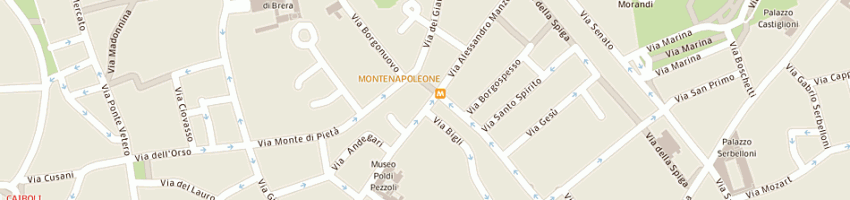 Mappa della impresa albergo grand hotel et de milan a MILANO