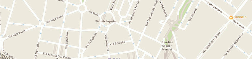 Mappa della impresa dal cero guglielmina a MILANO