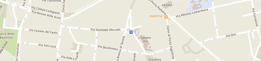 Mappa della impresa padana tubi e profilati acciai spa a GUASTALLA