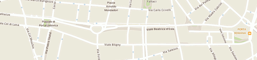 Mappa della impresa rotella sergio fabio a MILANO