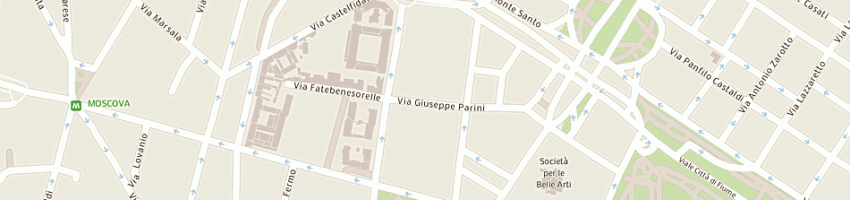 Mappa della impresa bastia investigations sas a MILANO