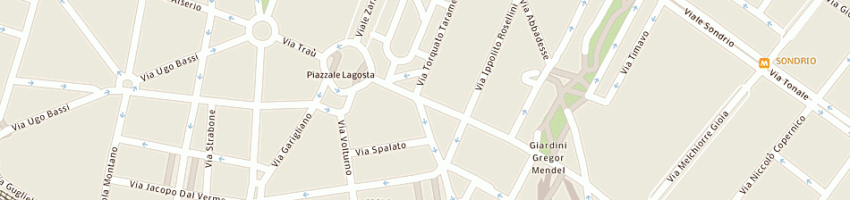 Mappa della impresa sunrise sas di tarsia romano e gisonna fiorella a MILANO