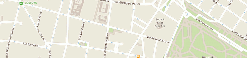 Mappa della impresa one way srl a MILANO