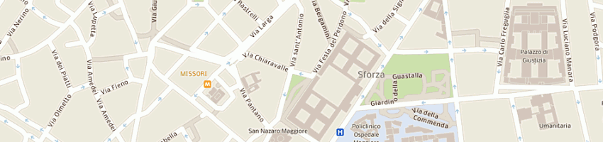 Mappa della impresa aspesi ottica oftalmica srl a MILANO