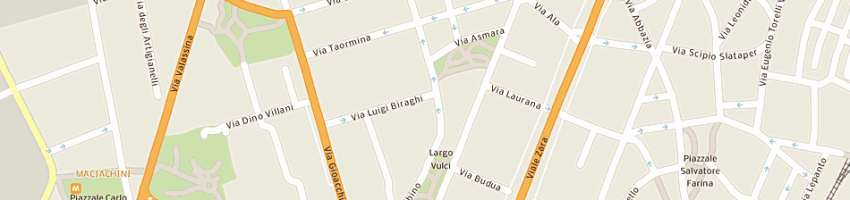 Mappa della impresa giancor (sas) a MILANO