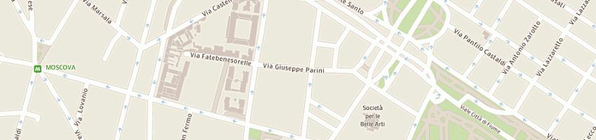 Mappa della impresa luisanto' snc di messineo luigi e c a MILANO