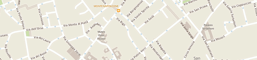 Mappa della impresa taitu' a MILANO