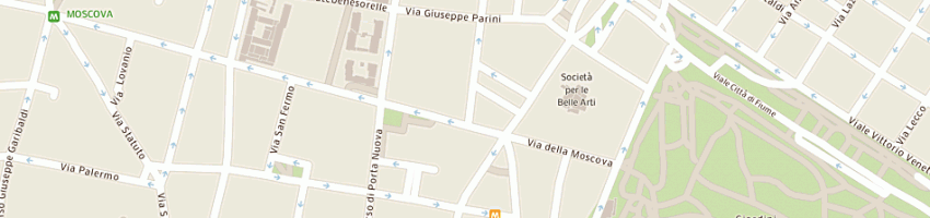 Mappa della impresa mereu bruno a MILANO