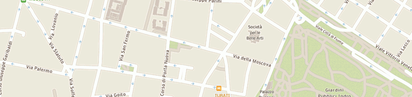 Mappa della impresa ltc italia srl a MILANO