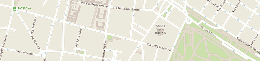 Mappa della impresa centro dentistico gc di cavallini armando e c sas a MILANO