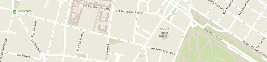Mappa della impresa mexital traiding a MILANO