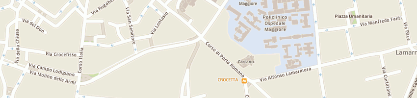 Mappa della impresa romana residence srl a MILANO
