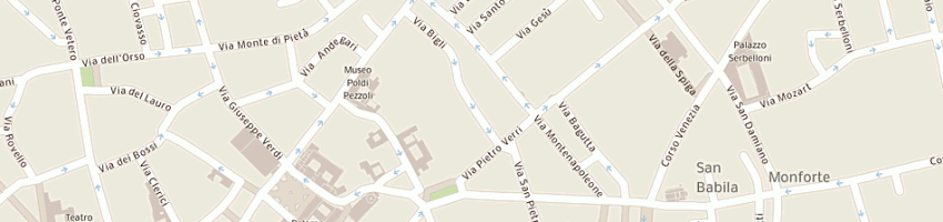 Mappa della impresa amministrazione via bigli 9 a MILANO