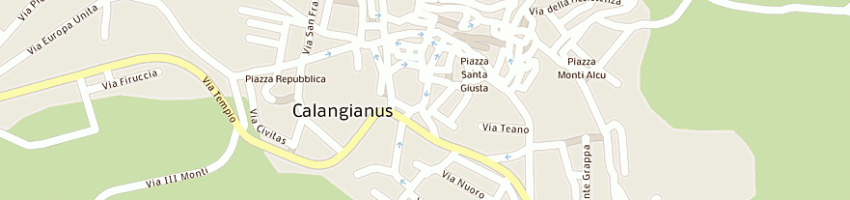 Mappa della impresa progetto auto sas di porcheddu giuseppina e c a CALANGIANUS