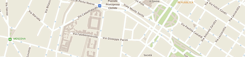 Mappa della impresa zevi susanna a MILANO