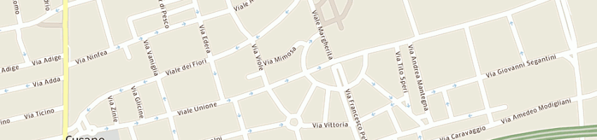 Mappa della impresa sweet service di lagana' roberto e c (sas) a CUSANO MILANINO