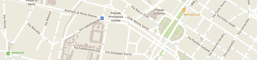 Mappa della impresa ernesto emanuele e associati (sas) a MILANO