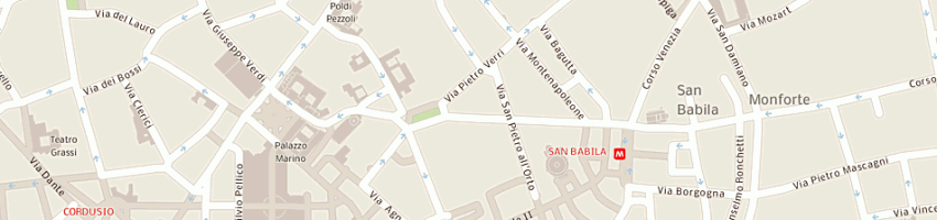 Mappa della impresa roberto bellandi sas di bellandi roberto e c a MILANO