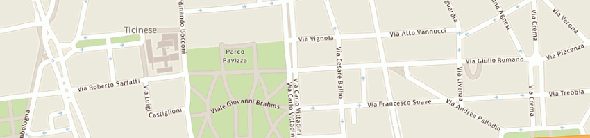 Mappa della impresa foresti augusto a MILANO