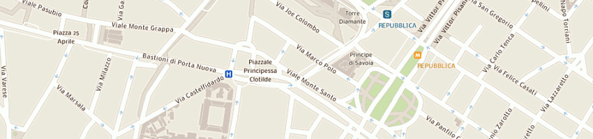 Mappa della impresa garavaglia gaetano a MILANO