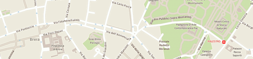 Mappa della impresa hotel cavour a MILANO