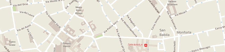 Mappa della impresa jil sander italia spa a MILANO