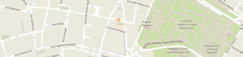 Mappa della impresa vladi di sveltana gorilskaia e c a MILANO