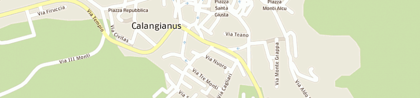 Mappa della impresa raspizzu antonio sas a CALANGIANUS