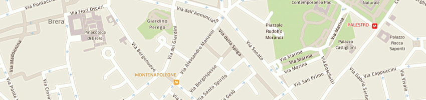 Mappa della impresa four stars snc di masciulli savino e c a MILANO