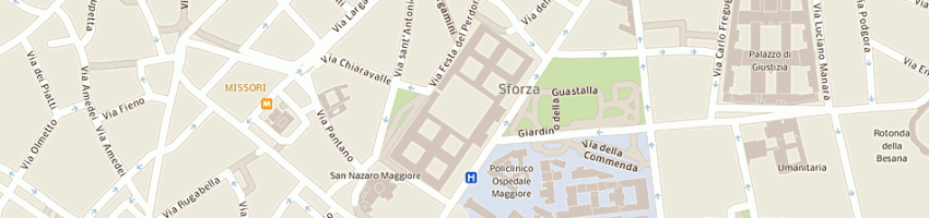 Mappa della impresa associazione lavoro e ricerche alar a MILANO