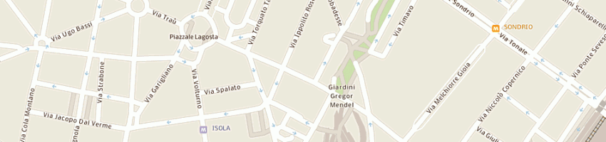 Mappa della impresa pola srl a MILANO