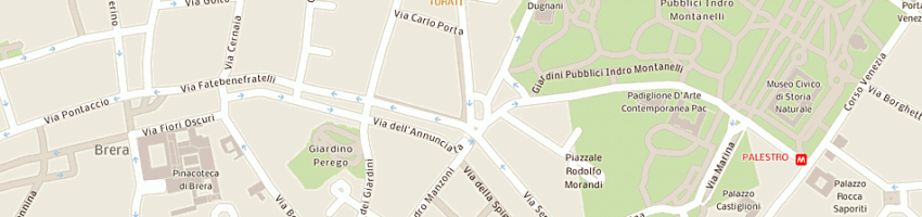 Mappa della impresa cavour servizi srl a MILANO