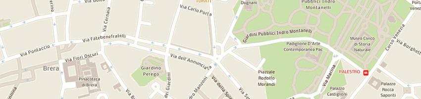 Mappa della impresa interservice distribuzione srl a MILANO