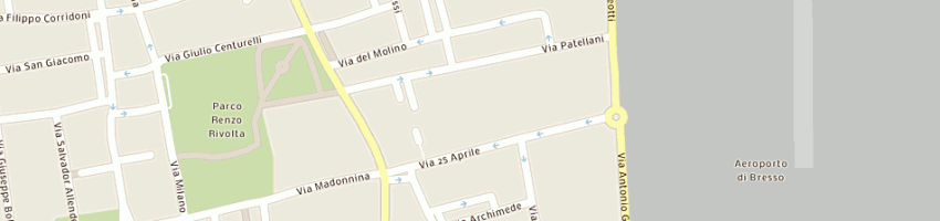 Mappa della impresa panificio larovere srl a BRESSO