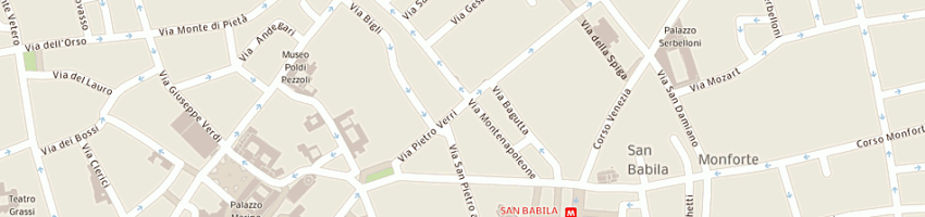 Mappa della impresa brue' spa a MILANO